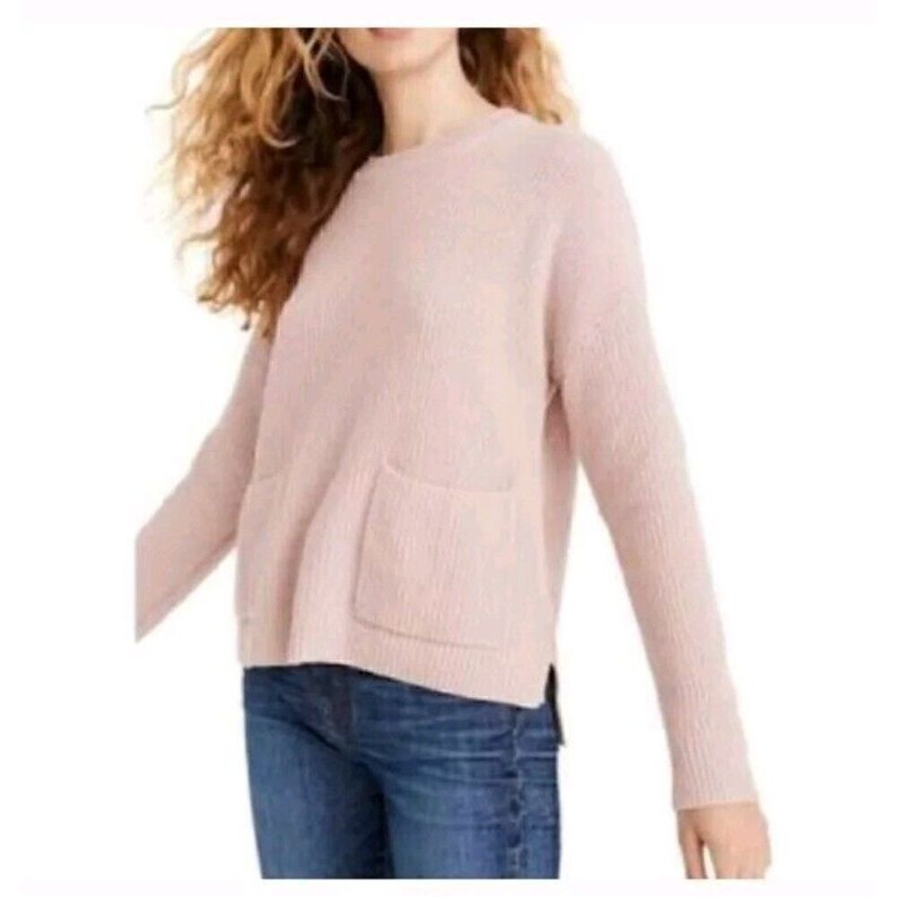 Madewell Patch Pocket Pullover Sweater In Wisteria Five Size XXS #J8782